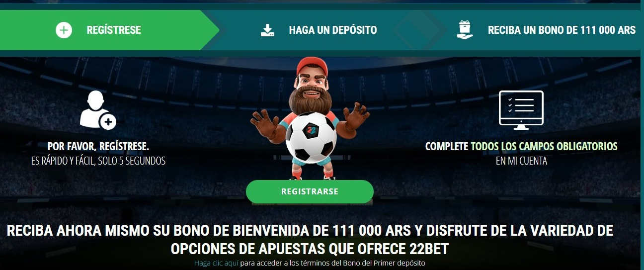 bonos y promociones de 22bet